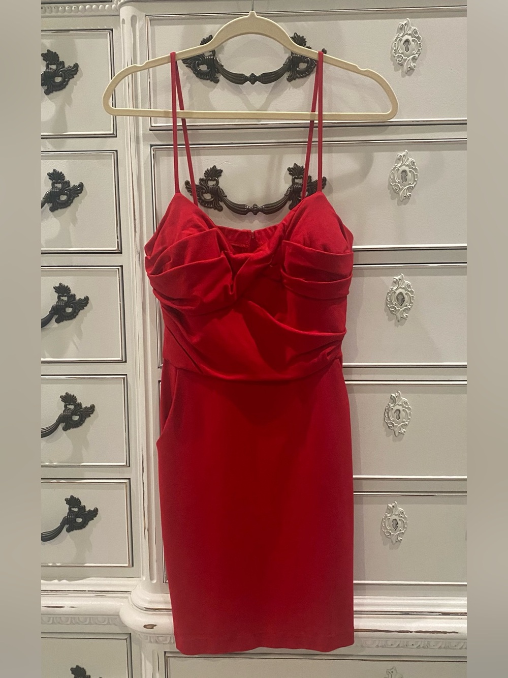 Teeze Me Red Spaghetti Strap Dress Size 11